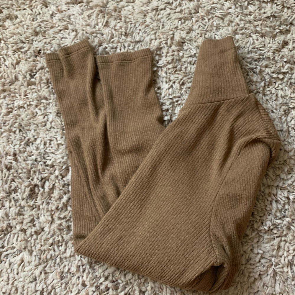 Lna Mock/Turtleneck Camel Top In Medium Nwot - image 4